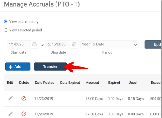 A screen shot of a transfer  Description automatically generated